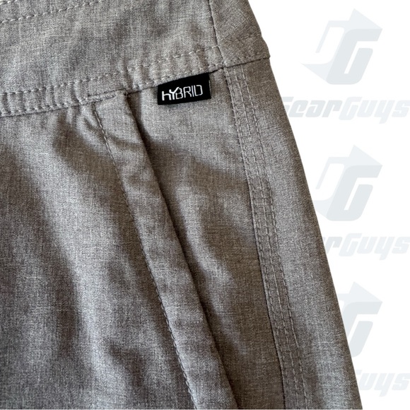 O'Neill Hybrid Men's Gray Flat Front Shorts - Picture 3 of 6